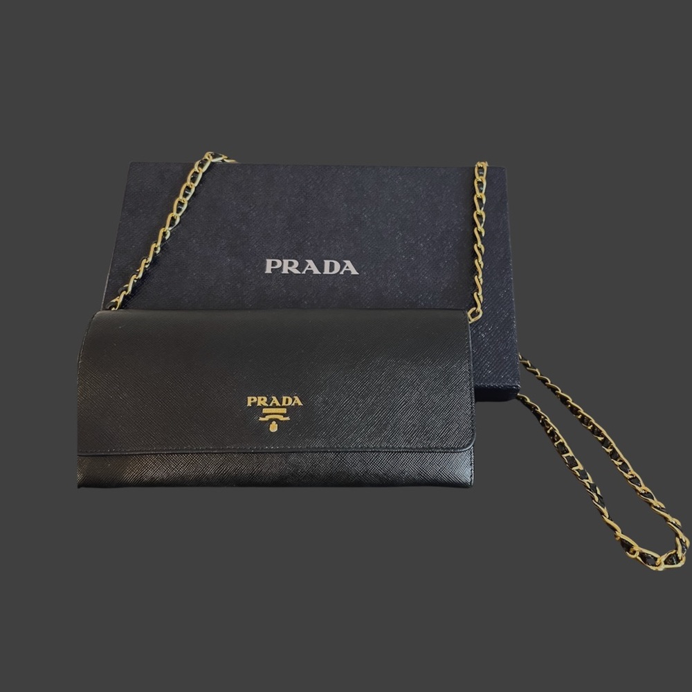 Prada Saffiano Wallet on Chain